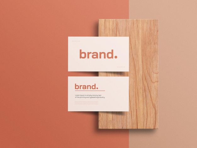 Minimal business card mockup