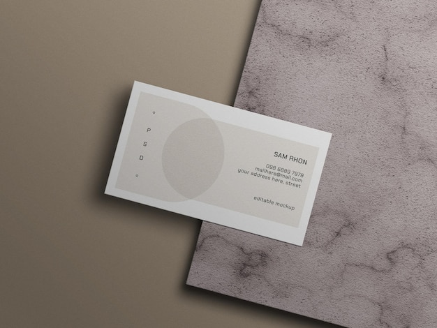 Minimal business card mockup