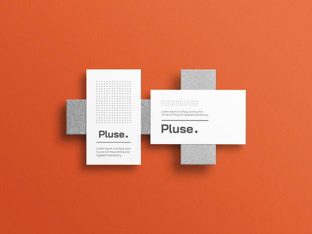 Minimal business card mockup