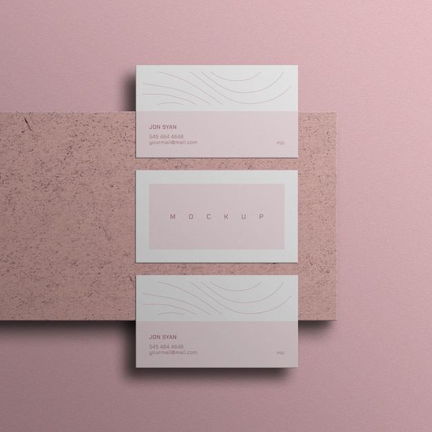 Minimal business card mockup