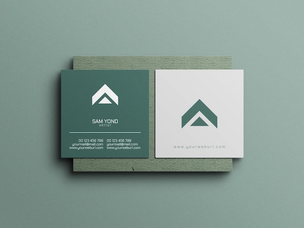 Minimal business card mockup