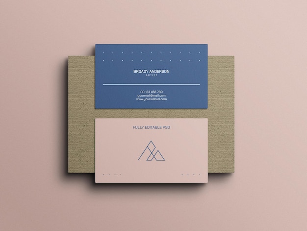 Minimal business card mockup