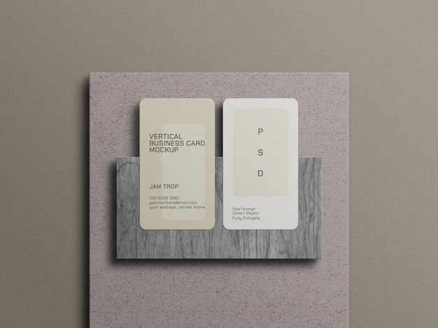 Minimal business card mockup