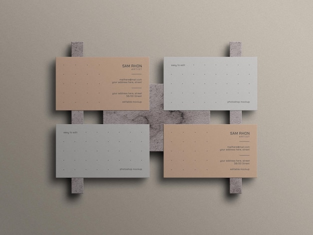 Minimal business card mockup