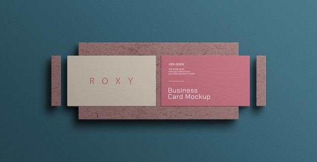 Minimal business card mockup