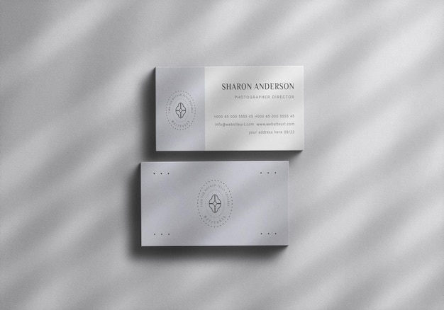 Minimal business card mockup