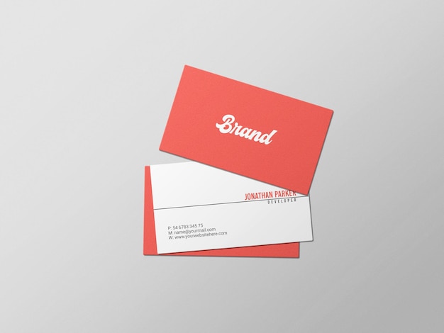 Minimal business card mockup