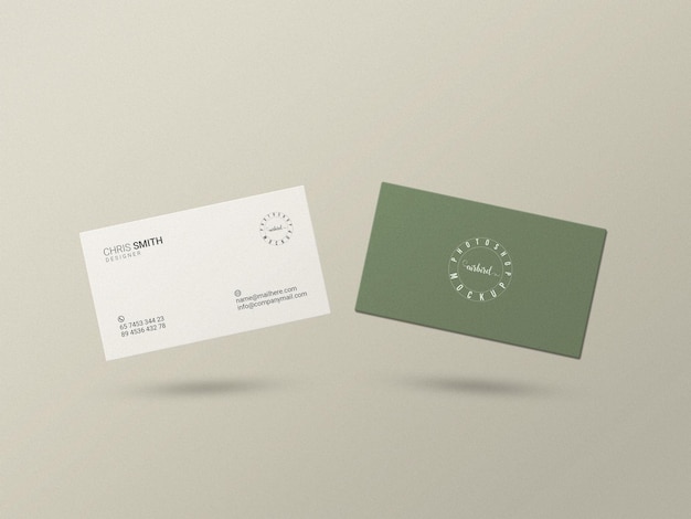 Minimal business card mockup