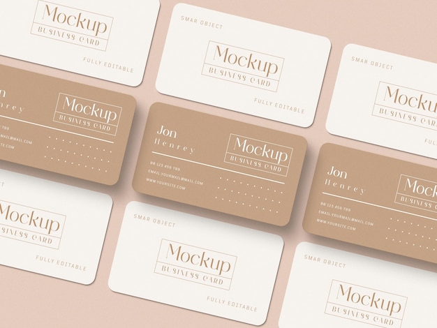 Minimal business card mockup