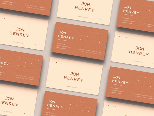 Minimal business card mockup