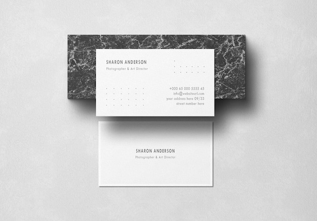 Minimal business card mockup