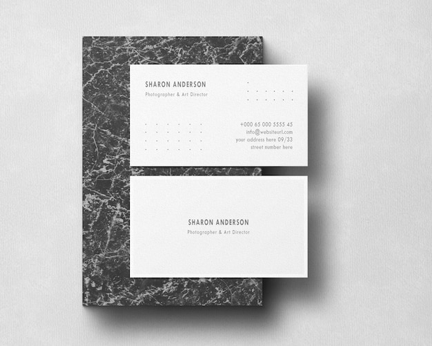 Minimal business card mockup