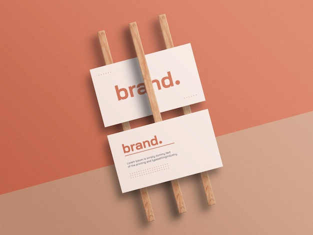 Minimal business card mockup