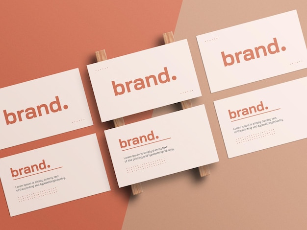 Minimal business card mockup