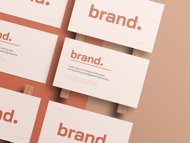 Minimal business card mockup