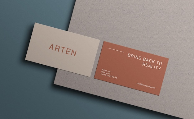 Minimal business card mockup