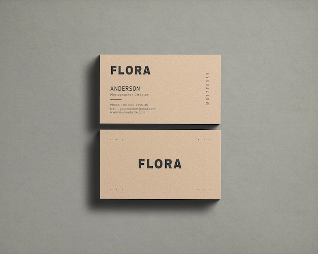 Minimal business card mockup