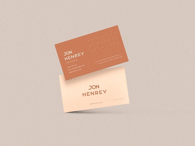 Minimal business card mockup