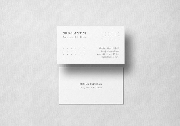 Minimal business card mockup