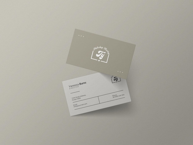 Minimal business card mockup