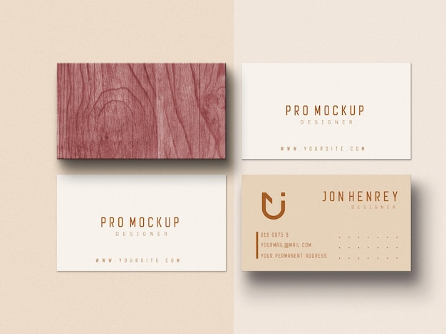 Minimal business card mockup