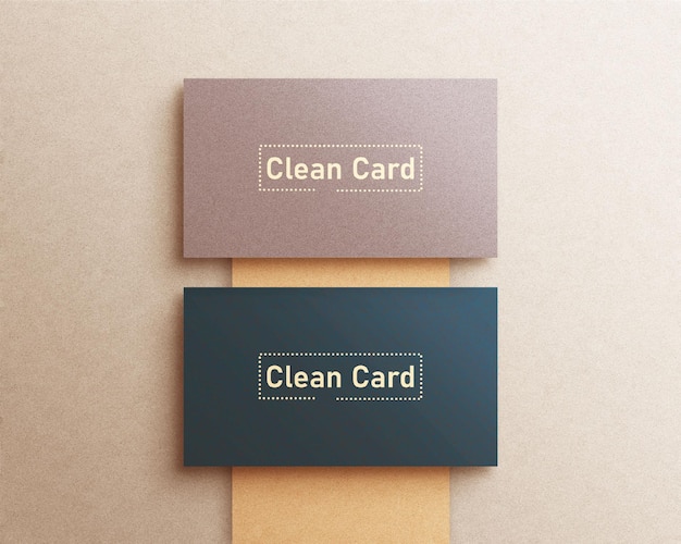 Minimal business card mockup