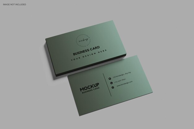 minimal business card mockup