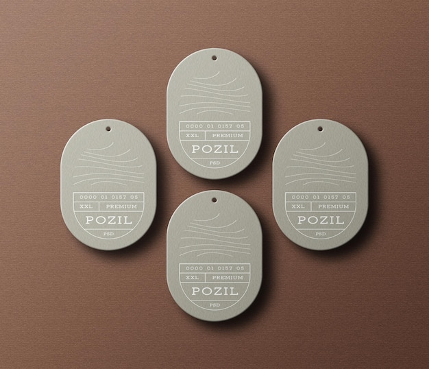 Minimal Hanging Price Tag Mockup