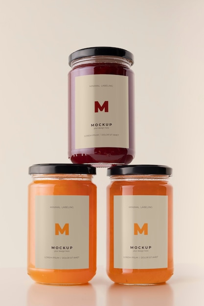 Minimal jar labeling mockup