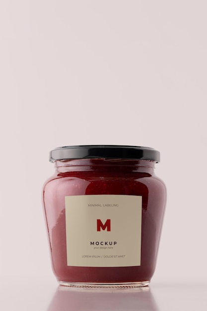 Minimal jar labeling mockup