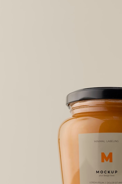 Minimal jar labeling mockup