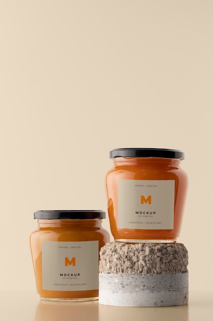 Minimal jar labeling mockup