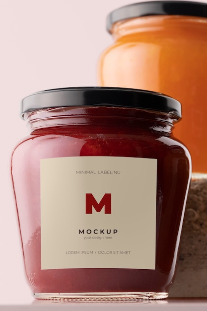 Minimal jar labeling mockup