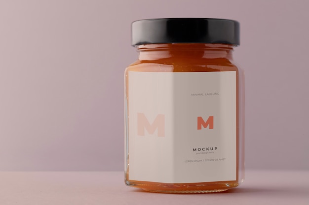 Minimal jar labeling mockup