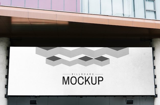 PSD minimal large-scale horizontal billboard mockup