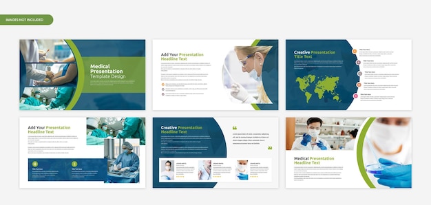 Minimal medical presentation template design