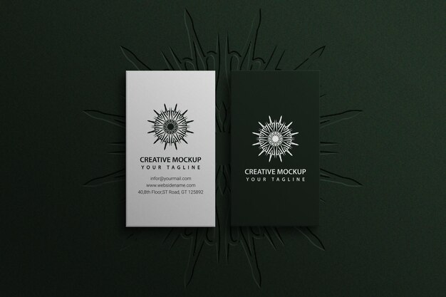 PSD minimal modern business card mockup psd