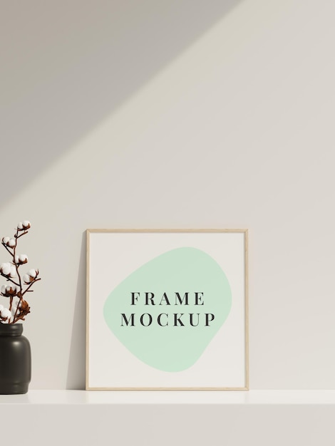 Minimal photo frame mockup