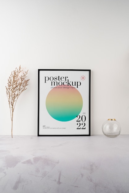 Minimal poster mock-up design