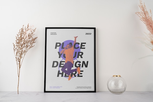 Minimal poster mock-up design