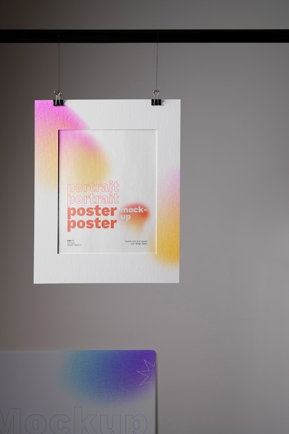 Minimal poster mock-up design