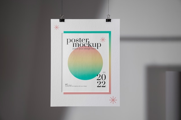 Minimal poster mock-up design