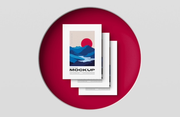 Minimal poster mockup design