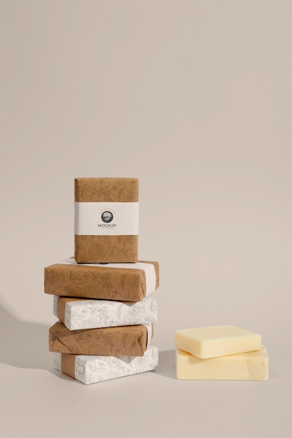 Minimal soap labeling mockup