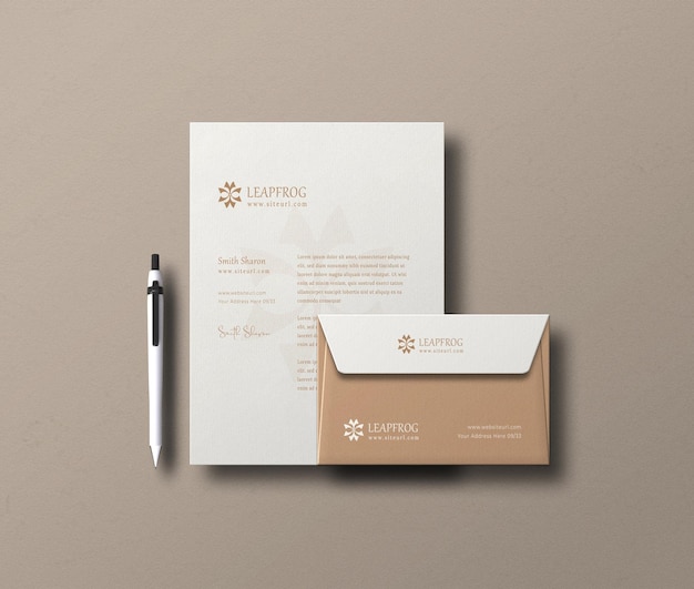 Minimal Stationery Set Mockup