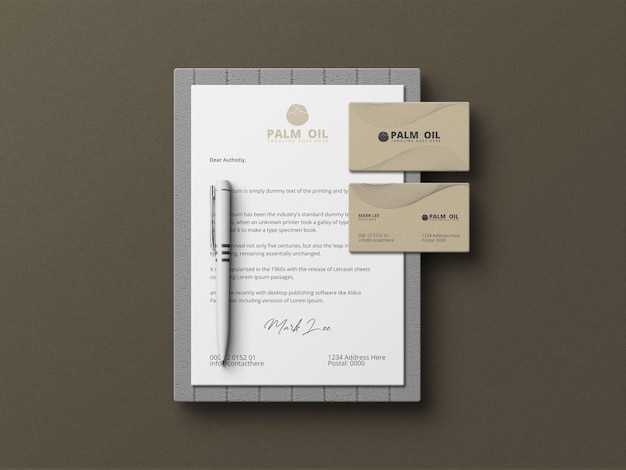 Minimal Stationery Set Mockup