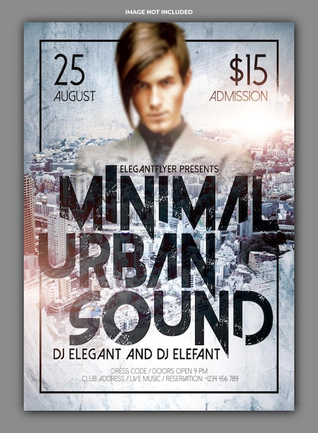 Minimal Urban Sound Flyer Template