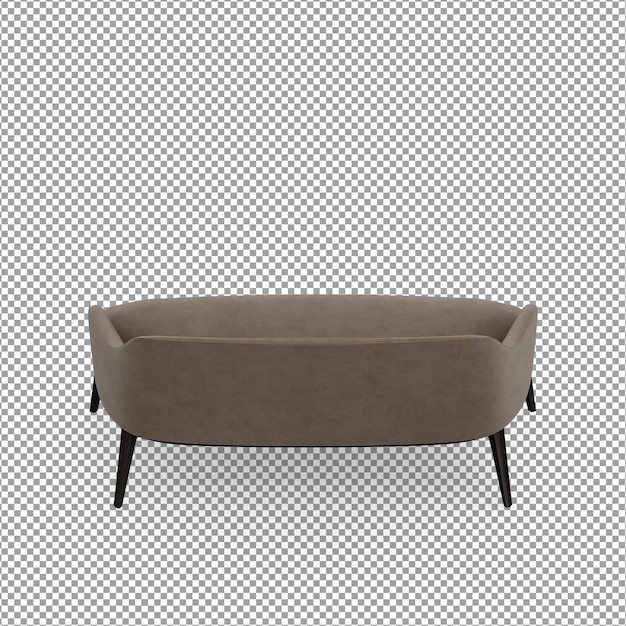 Minimalist Armchair in 3D Rendering