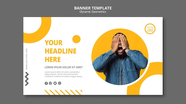 Minimalist business banner template