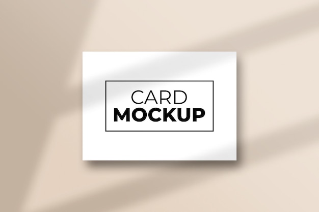 Minimalist business card logo mockup